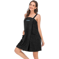 Custom logo Bathroom Wearable Sexy Women SPA Rope Shower Bath Dress Body Wrap Bathrobe Beautiful Ladies Towel