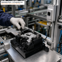 Support de capteur en aluminium usiné CNC sur mesure, outillage d'automatisation, fabricant de composants de précision OEM personnalisés