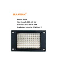 Lámpara LED UV de 350W Refrigerada por Agua, 365-405nm, 60*40mm, Alta Potencia, para Impresión UV, Serigrafía, Curado de Adhesivos, 1 Año de Garantía