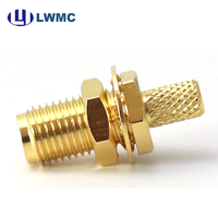 Conector SMA Hembra de Pared para Cable Karble302-3, de Alta Resistencia Mecánica y Amplio Rango de Frecuencia, para Comunicación Marina y Transporte Ferroviario