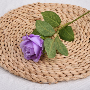 Fleur artificielle unique en flanelle, rose, fournisseur, ensemble de table de mariage, roses, élégance intemporelle, velours <span class=keywords><strong>parisien</strong></span>, rose perlée - Product Image 5