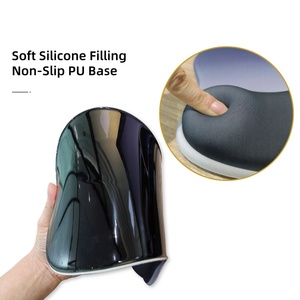 Manufacturer OEM PU Base <b>Design</b> Comfort Silicone Gel Wrist Rest Mouse Pad Ergonomic Office <b>Mousepad</b> with Wrist Support for Home - Product Image 3