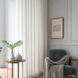 Vente en gros d'usine Rideaux en voile blanc transparent modernes pour chambre à coucher, hôtel, maison, fenêtre, <span class=keywords><strong>tissu</strong></span> pour le salon - Product Image 4