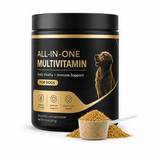 Multivitamínico <span class=keywords><strong>en</strong></span> <span class=keywords><strong>Polvo</strong></span> para Perros con L-Carnitina y Taurina, Apoyo Metabólico y para la Salud del Corazón, Nutrición Diaria para Mascotas, Compra al por Mayor - Product Image 1