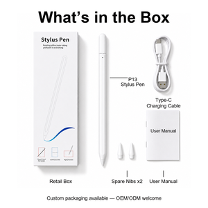 ปากกาดิจิตอลอะลูมิเนียมอัลลอยสำหรับ iPad Pro <span class=keywords><strong>13</strong></span> นิ้ว M4 Air รุ่นที่ 3 4 5 <span class=keywords><strong>iPhone</strong></span> พร้อมฟังก์ชั่น Duo Tilt ติดแม่เหล็ก หัวปากกา POM สำรอง - Product Image 5