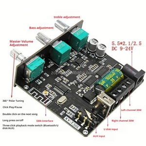 โมดูลเสียงแหลมสเตอริโอ 2.0 ช่องสัญญาณ ระดับ HIFI บอร์ดแอมพลิฟายเออร์ดิจิตอลไร้สาย 5.1 รุ่น XY-T30L SMD - Product Image 3