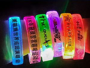 Benutzer definiertes Logo gedruckt Luminous <span class=keywords><strong>Glow</strong></span> <span class=keywords><strong>Stick</strong></span> Armband für Halloween-Partys aus strap azier fähigem Kunststoff - Product Image 2