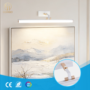 Lámpara de Pared LED Lineal Moderna Minimalista en Blanco y Negro, Regulable, con 3 Años de Garantía, para Cabecera - Product Image 1