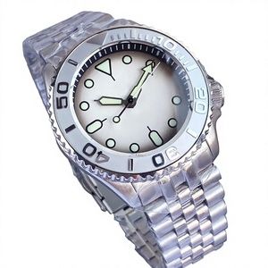 Mechanisch horloge van roestvrij staal met saffierglas, automatisch mechanisch uurwerk, 41 mm bezel, roestvrijstalen band, lichtgevend - Product Image 4