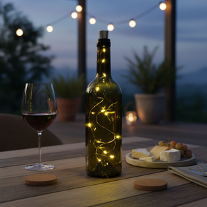 1m. Filo luminoso bianco caldo con tappo per bottiglia (F-Bright 00238) (Blister) - Product Image 3