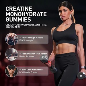 Gomitas de Creatina de Marca Privada OEM/ODM, Suplemento para Adultos, Aumenta la Resistencia, Promueve el Crecimiento Muscular, Mejora la Gestión de la Energía - Product Image 3
