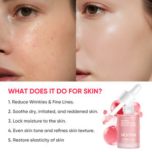 Sérum Facial de Peptídeos Rosa PDRN de DNA de Salmão MOOYAM para Cuidados com a Pele, Novo Sérum Facial Hidratante - Product Image 6