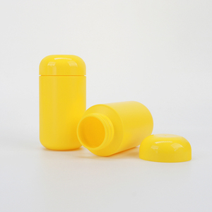 Venta Caliente: Envase de Plástico HDPE PET Amarillo Opaco de 170 ml, Boca Ancha, para Cápsulas y Píldoras, Directo de Fábrica - Product Image 5