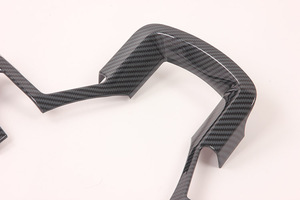 Steering Wheel Inner <b>Door</b> Handle Cover Interior <b>Trim</b> for F150 2015 2016 2017 2018 2019 Carbon Fiber Print - Product Image 6