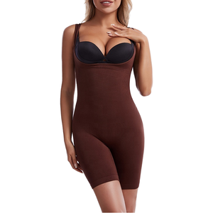 Vente en gros de body sculptant pour femmes de haute qualité, avec ceinture de compression abdominale, culotte ouverte à l'entrejambe, effet lifting des fesses - Product Image 2