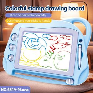 Bambini personalizzati che disegnano giocattoli <span class=keywords><strong>Puzzle</strong></span> Color Graffiti bordo di colore timbro Doodle Board cancellabile disegno e scrittura giocattolo tavolo da disegno - Product Image 2