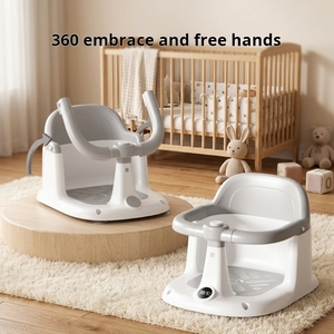 Siège de bain antidérapant pour bébé, 3 couleurs, rappel de température de l'eau, support de bain sécurisé pour nourrissons, tabouret adapté à la plupart des baignoires - Product Image 2