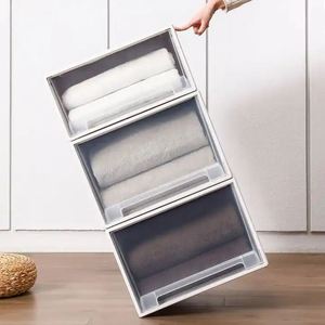 Cajones de Plástico para Almacenamiento, Armario de Almacenamiento de Ropa Tipo Cajón, Caja de Almacenamiento de Ropa Interior - Product Image 4