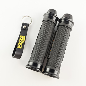 Poignées de guidon JRP en caoutchouc noir antidérapant universelles pour motos tout-terrain - Product Image 3