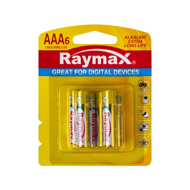 Alkaline AAA LR03 AM4 Ultra Alkaline Battery 1.5V CE Alu Toys Supplier OEM Alkaline
