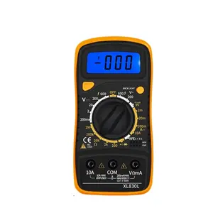 Multimètre numérique portatif Direct d'usine LCD rétro-éclairage Portable AC/DC ampèremètre voltmètre Ohm testeur de tension