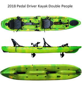 脚踏板坐在双踏板驱动皮划艇维京2人皮划艇钓鱼热卖新设计14英尺双踏板皮划艇 - Product Image 2