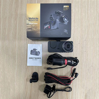 Caméra embarquée 3 canaux 1080P avec WiFi, triple objectif, enregistreur vidéo pour voiture (avant, intérieur, arrière)