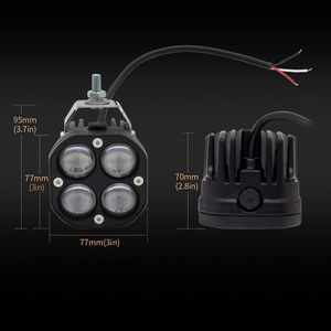 High Lumen LED Auxiliary <b>Lights</b> for Motorcycles, 2PCS Spot Fog Beam for Enhanced Visibility and Safety - Product Image 2