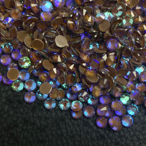 2024 Лидер продаж, 1440 шт., стразы, не горячее стекло, кофе, коричневый неоновый AB для украшения ногтей - Product Image 3