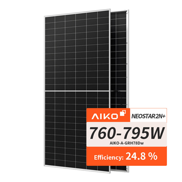 Aiko Solar N Type ABC 770w 775W 780W 785W 790W 795W 800w 805w High Efficiency Solar Panels with 30years Warranty
