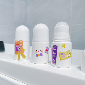 Calamine Lotion <b>Dispenser</b> Roll On Empty <b>Bottle</b> Large Capacity Round Cosmetic Packaging For Bath Products - Product Image 3