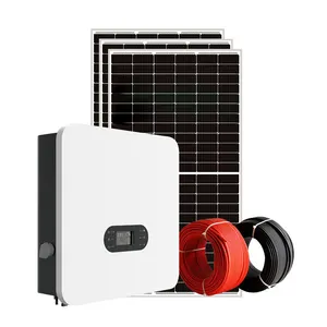 Thuis Zonne-Energie Systemen Grid Tie Zonnestelsel 12000W 15000W 20000W 25000W Met Halve Celpaneel