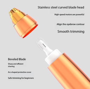 Tondeuse à sourcils électrique rechargeable, rasoir électrique pour sourcils, épilateur pour poils du nez et zones intimes pour femmes - Product Image 3