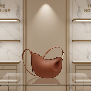 Sac bandoulière de luxe pour femme en PU, style vintage inspiré des grands créateurs, noir et marron, collection automne, prix de gros bas - Product Image 1