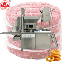 Machine automatique commerciale pour la fabrication de hamburgers / Machine à former des galettes de viande de poulet, pour former des galettes et des nuggets portionnés