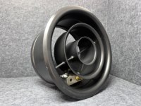 Diffuseur de jet d'air cylindrique en aluminium décoratif à anneau, à température contrôlée, pour système de ventilation CVC de haute qualité