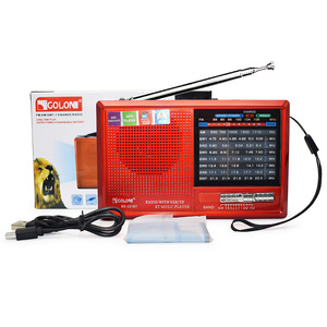 Pocket Wireless BT Kết Nối TF SD Card MP3 Music Player Đa Chức Năng Ngoài Trời Tuner Radio AM/FM/SW Với Đèn Pin Dây - Product Image 1