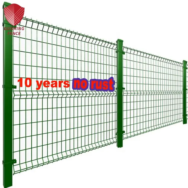 Thép Mạ Kẽm PVC Tráng Kim Loại 3d Cong V Uốn Hàn Trang Trại Vườn Dây Lưới Bảng Điều Khiển Hàng Rào