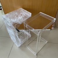 Acrylique Transparent Salon Européen Moderne Maison Minimaliste Table Basse Coin Table Basse