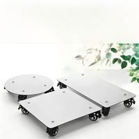 Chariot roulant en acier inoxydable étanche et antirouille - Base mobile avec coins arrondis anti-rayures