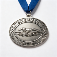 Médaille sportive personnalisée en alliage de zinc Suter Gold, médailles personnalisées pour cérémonies de remise de prix et célébrations