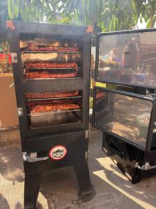 Modern Closed Chamber Charcoal Smoker Oven With Ash Tray Drawer Outdoor <b>BBQ</b> - Product Image 6