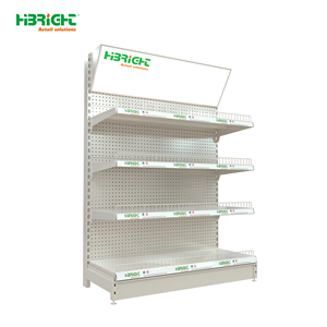 Estantería Góndola de Una Cara Reforzada para Supermercado, Estante Metálico Multicapa para Exhibición Minorista, Estantería de Pared para Tiendas de Conveniencia y Abarrotes - Product Image 4