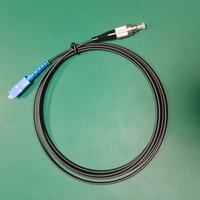 Cordon de brassage fibre optique noir POF FC-SC pour équipement industriel