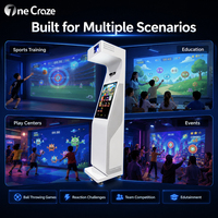 Sistema de Proyección Interactiva en Pared 4K Ultra HD 7000 Lúmenes, Equipo de Juegos para Interiores con Sensor de Movimiento, Juegos de Pared para Niños