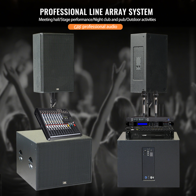Professional Passive Active 15 Inch Full Range Spekear Audio Sound SystemDj Party Bars 18 Inch Subwoofer for Outdoor Stage