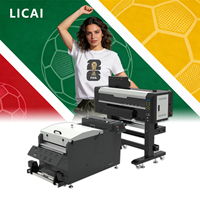 Nouvelle imprimante DTF super stable à 2 têtes LC-C602, encre CMYK + pigment, machine d'impression numérique par transfert thermique de 60 cm pour vêtements
