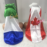 Ensemble de tresses pour femmes et cheveux longs vierges grand bonnets de drapeau de sommeil de nuit avec bandes élastiques