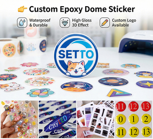 Adesivo in Resina 3D Personalizzato a Tema Natalizio, Stampa CMYK, Etichetta Decorativa per <span class=keywords><strong>Albero</strong></span> di <span class=keywords><strong>Natale</strong></span>, Adesivo OEM per Cover Telefono e Regali - Product Image 2