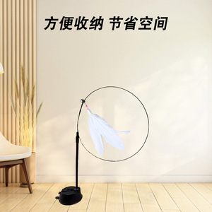 Nouvelle jouette pour chat en résine époxy à ventouse puissante, jouet à plumes pour chat, auto-entretenant, anti-griffures et résistant aux morsures, portable - Product Image 3